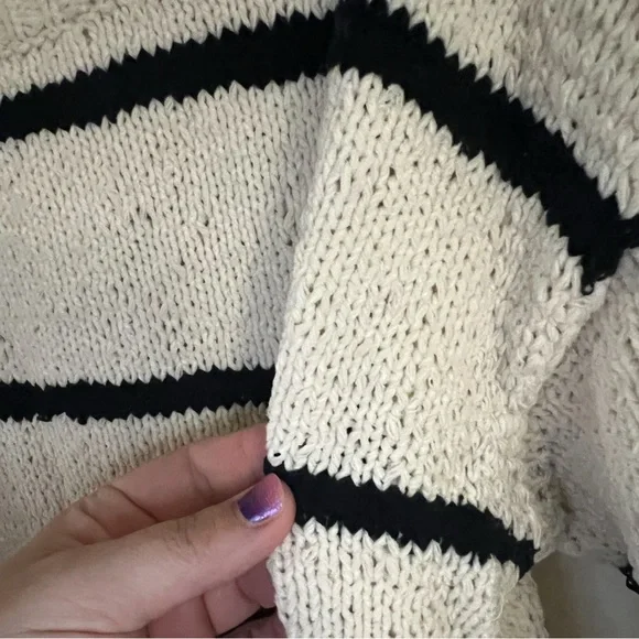 One Gray Day Chunky Cotton Sweater - Picture 3 of 8